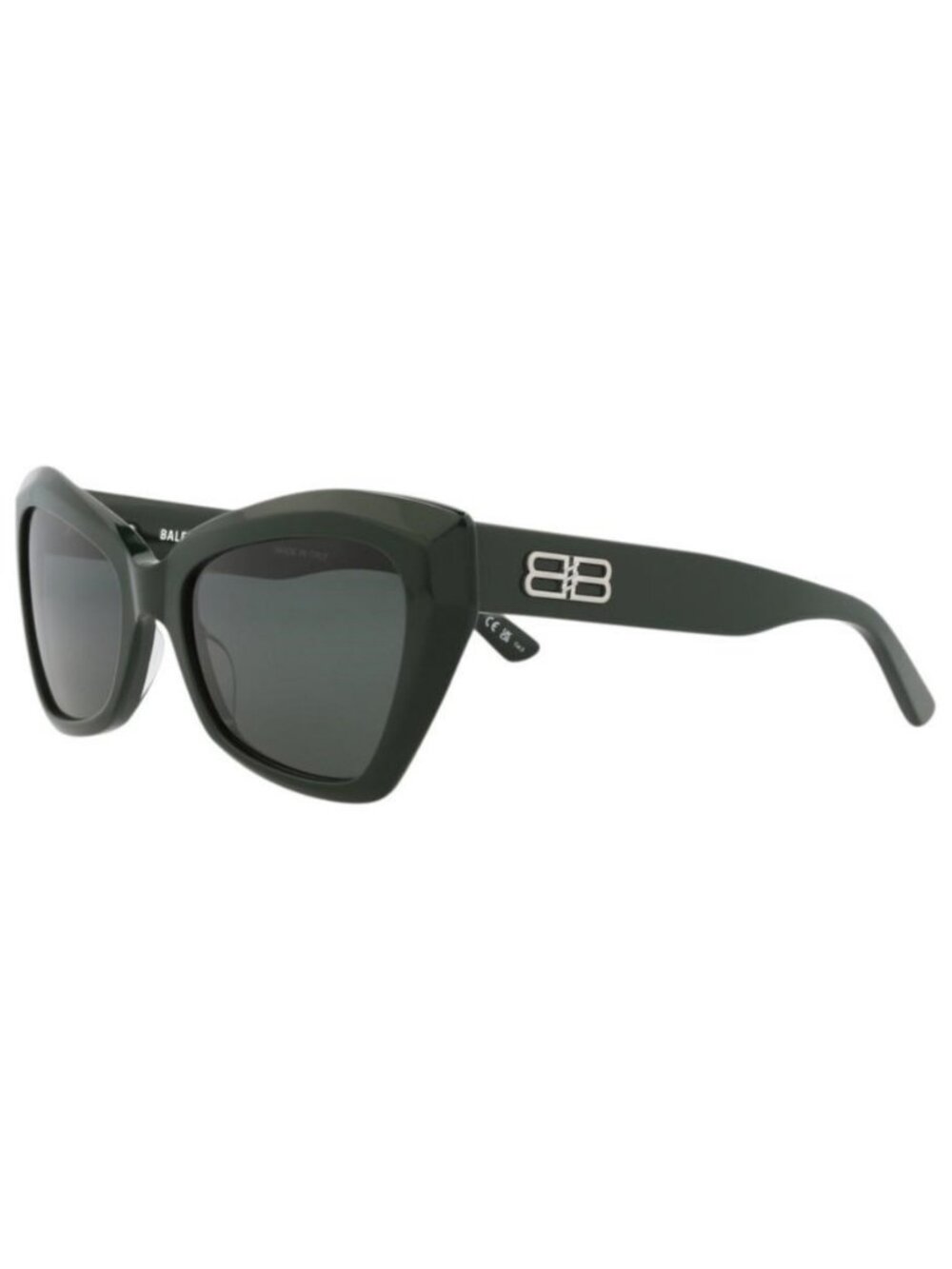 New Balenciaga Womens Cat Eye Green Green Green Fashion Designer Sunglasses